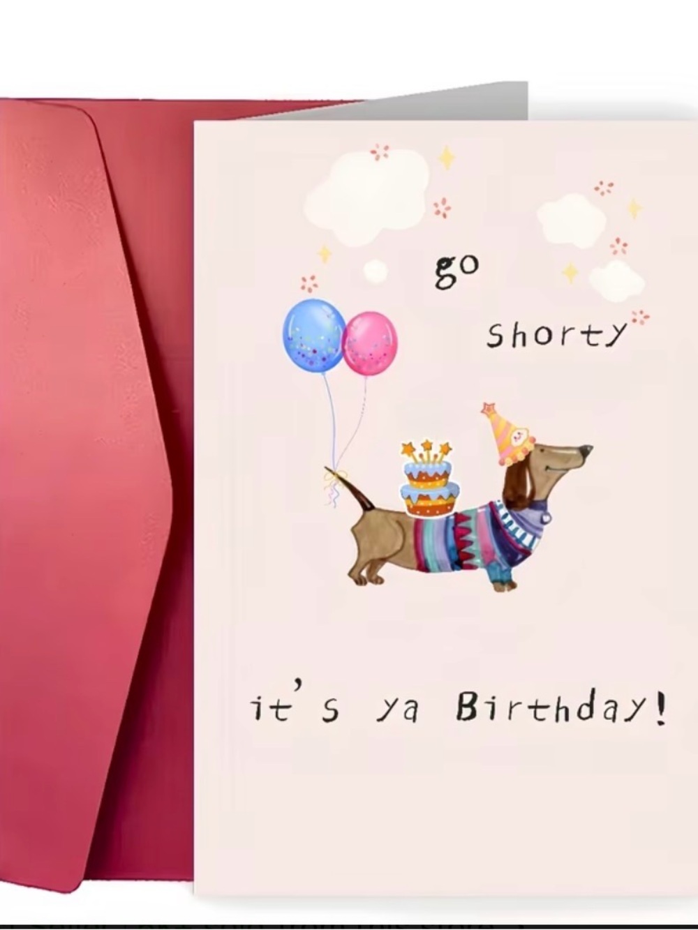 Birthday Dachshund Dog Funny Greeting Card